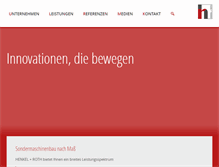 Tablet Screenshot of henkel-roth.com